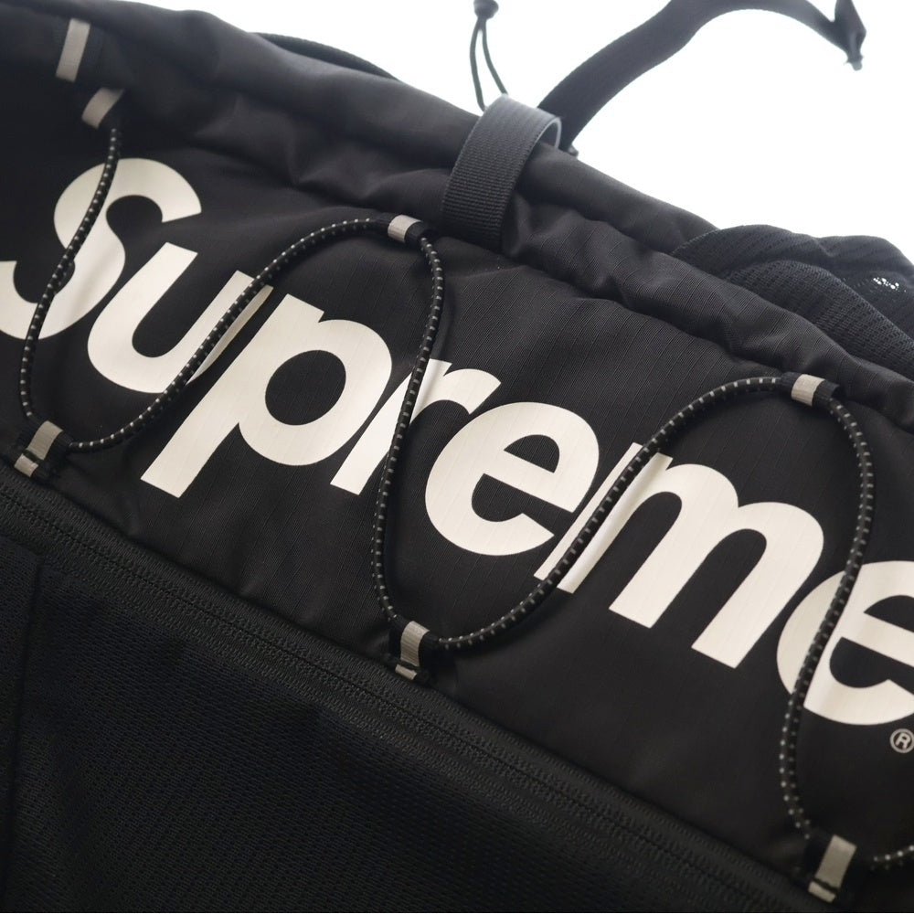 SUPREME(シュプリーム) 17SS Backpack フロントロゴデザイン バックパック リュック ブラック