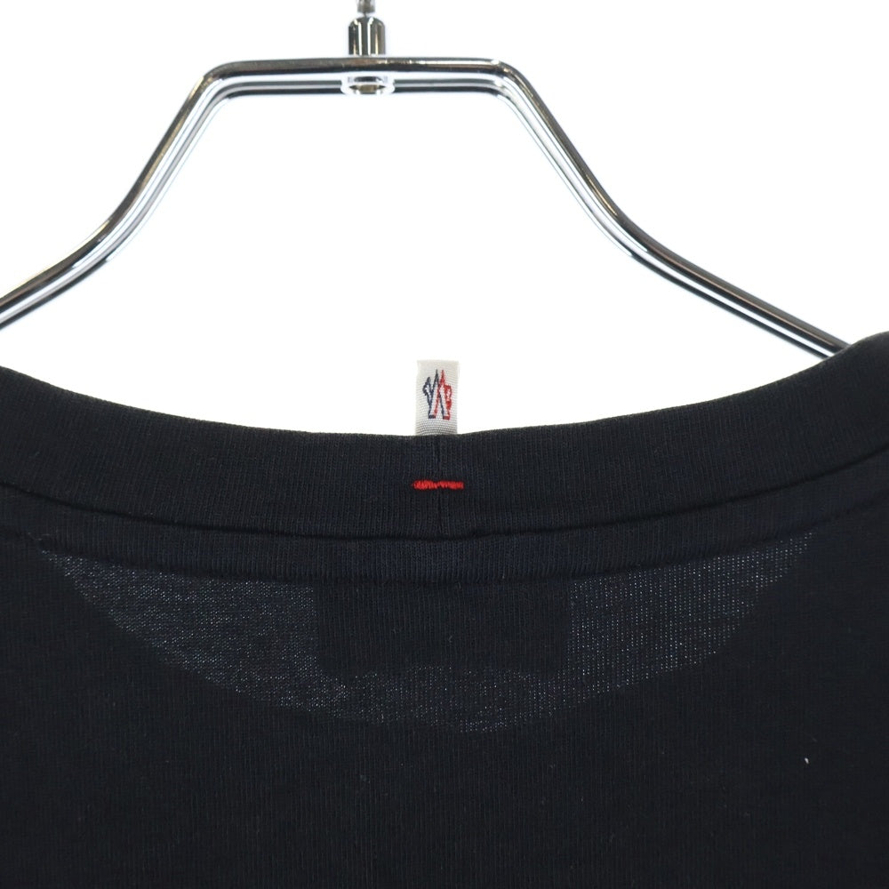 MONCLER GRENOBLE(モンクレールグルノーブル) リバースロゴ クルーネック Tシャツ ブラック E20978001950