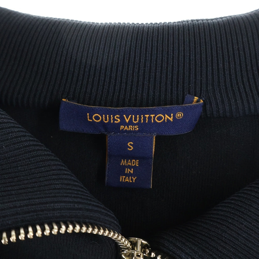 LOUIS VUITTON(ルイヴィトン) 25SS モノグラムエンボスド ハーフジップ ハイネックスウェット レディース ブラック RW251WW PVT FSKL15