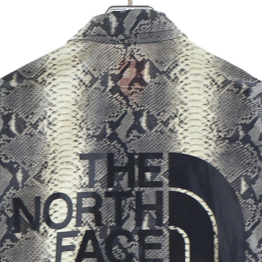 SUPREME(シュプリーム) 18SS ×THE NORTH FACE SNAKE COACHES JACKET ザノースフェイス スネークコーチジャケット パイソン柄 フルボタン ブルゾン グレー NF0A3LI8