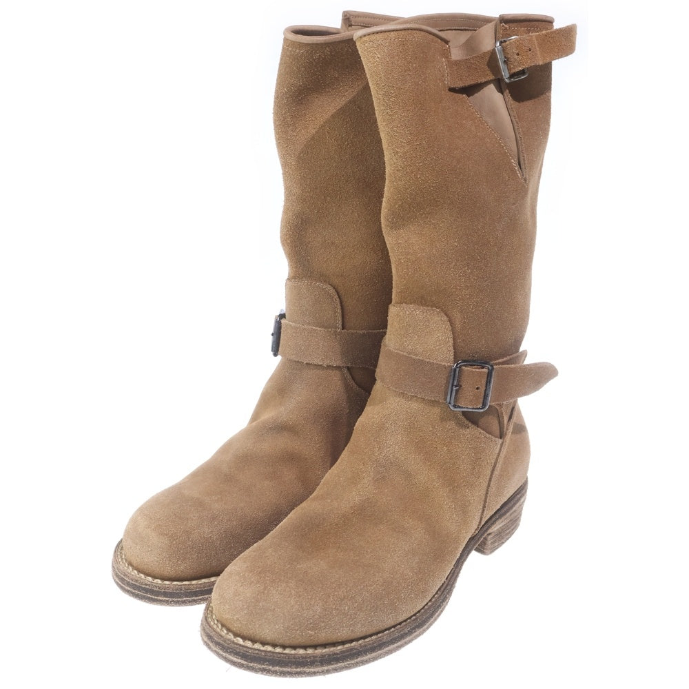 GUIDI(グイディ) 24SS ×TAKAHIROMIYASHITA TheSoloist エンジニアブーツ スエード ブラウン sgdf0002