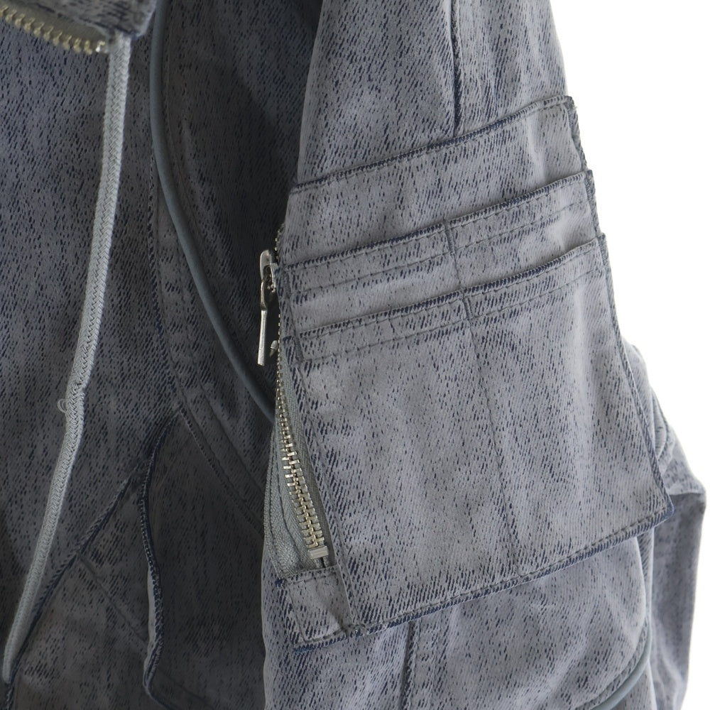 MAISON SPECIAL(メゾンスペシャル) ロッキーデニムプライムオーバージップブルゾン デニムジャケット グレー 11252211614