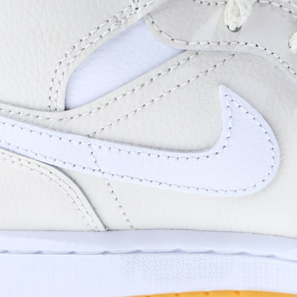 NIKE(ナイキ) WMNS AIR JORDAN 1 MID ウィメンズ エア ジョーダン 1 ミッドカットスニーカー ホワイト BQ6472-021 US6.5/23.5 レディース