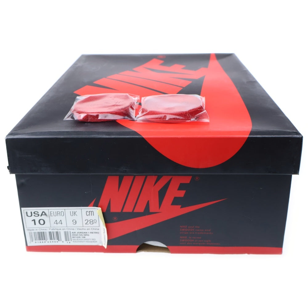 NIKE(ナイキ) AIR JORDAN 1 HIGH RETRO NOT FOR RESALE エアジョーダン1 レトロ ノット フォー リセール ハイカットスニーカー レッド 861428-106 US10/28cm