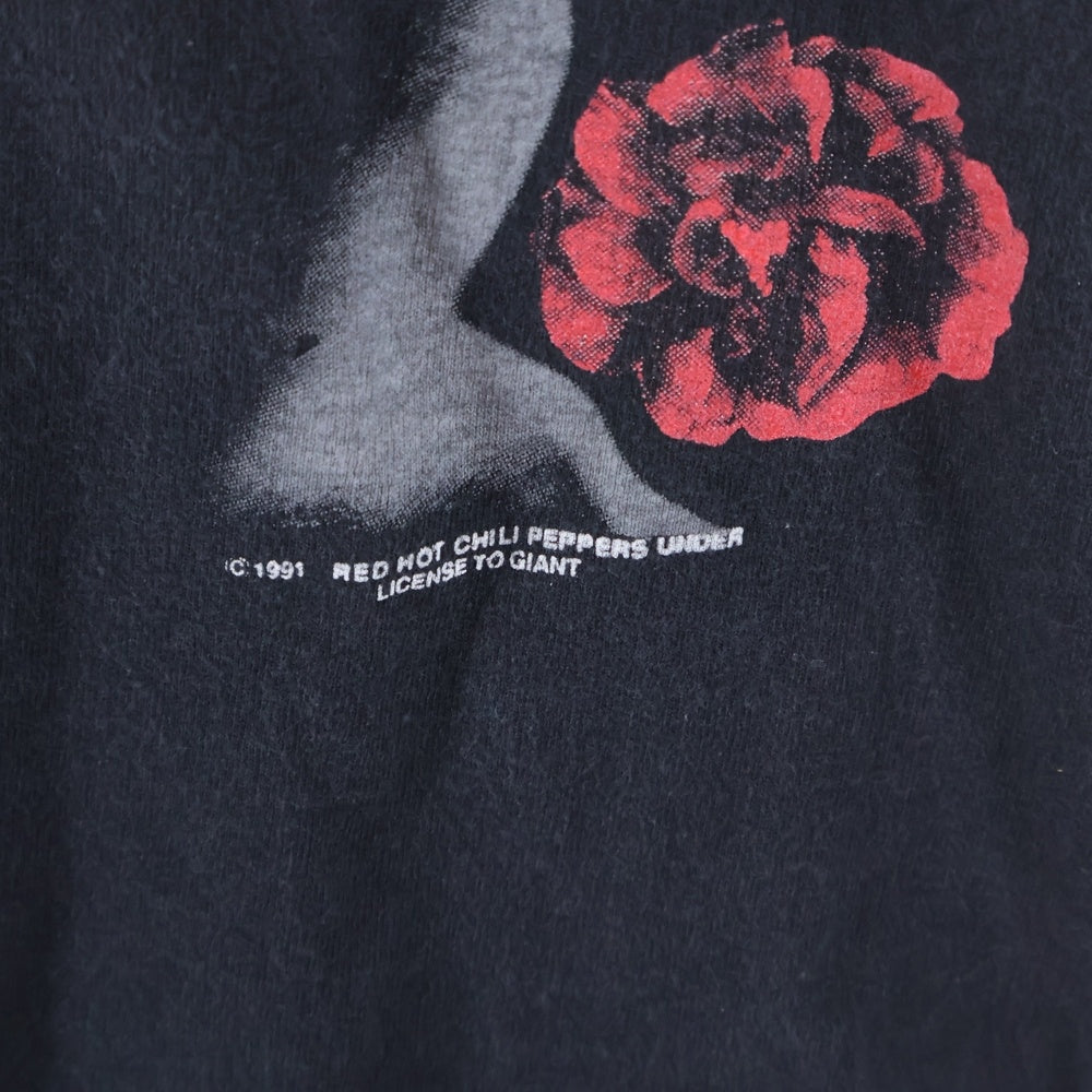 VINTAGE(ヴィンテージ) 90s 1991 RED HOT CHILI PEPPERS BLOOD SUGAR SEX MAGIC ANVIL レッドホットチリペッパーズ ブラッドシュガー セックスマジック ANVILタグ 半袖Tシャツ ブラック