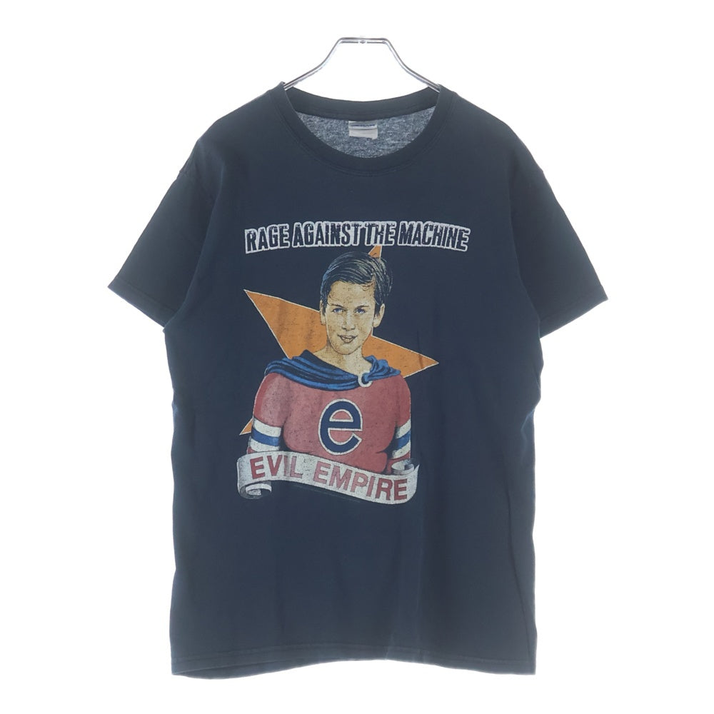 VINTAGE(ヴィンテージ) 08s RAGE AGAINST THE MACHINE レイジアゲインストマシーン 両面プリント クルーネック 半袖Tシャツ ネイビー