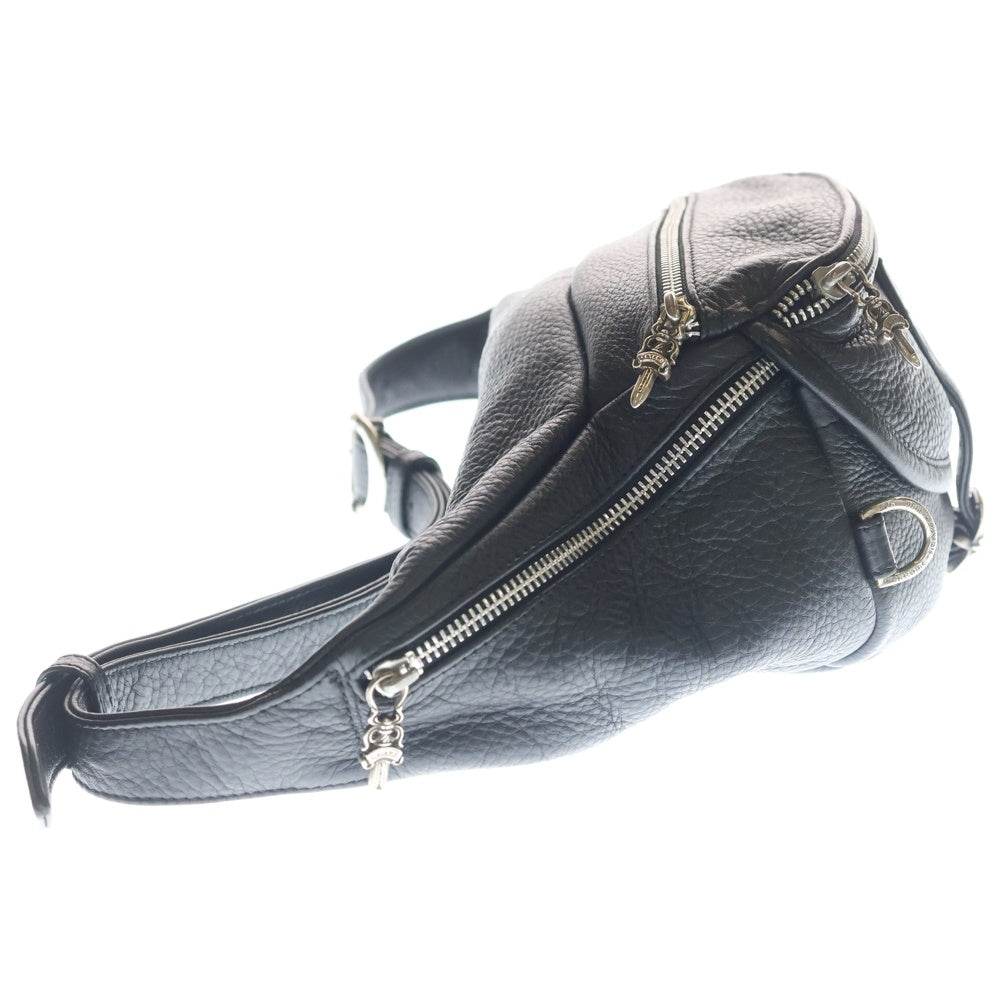 CHROME HEARTS(クロムハーツ) #1 SNAT PACK スナットパック ダガージップ ガンスリンガーベルト レザーウエストバッグ ブラック