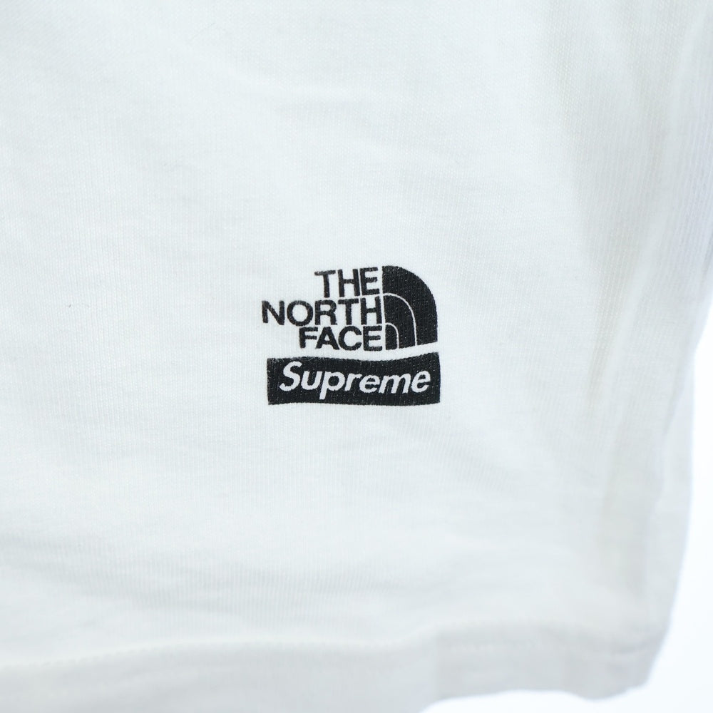 SUPREME(シュプリーム) 24AW ×THE NORTH FACE S/S TEE 半袖クルーネック Tシャツ ホワイト NT524001