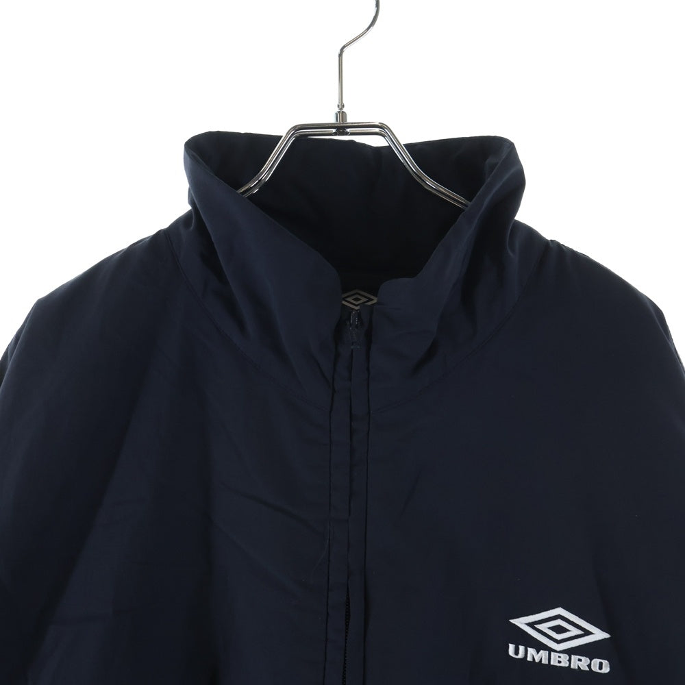 Stein(シュタイン) ×UMBRO POPLIN PADDED JACKET アンブロ フロントロゴ刺繍 ナイロンジャケット ネイビー ST.1340