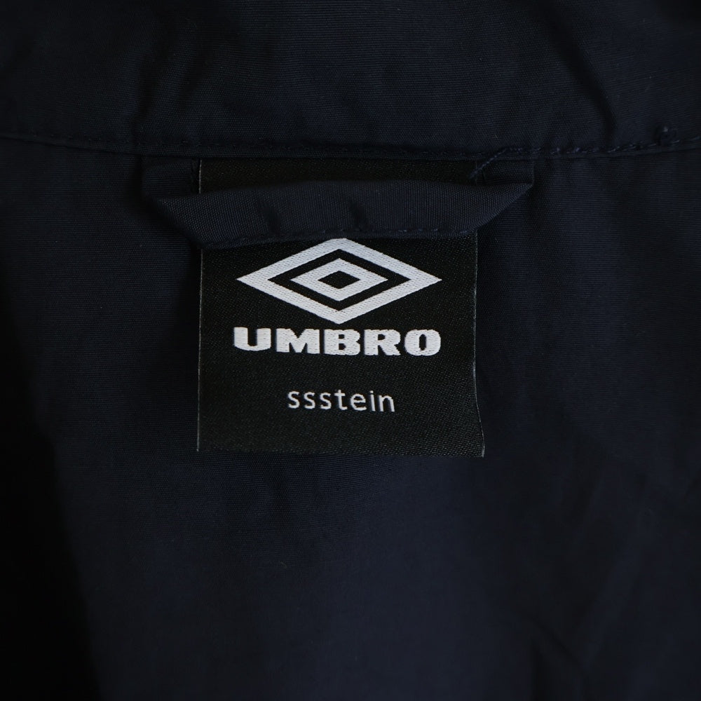 Stein(シュタイン) ×UMBRO POPLIN PADDED JACKET アンブロ フロントロゴ刺繍 ナイロンジャケット ネイビー ST.1340