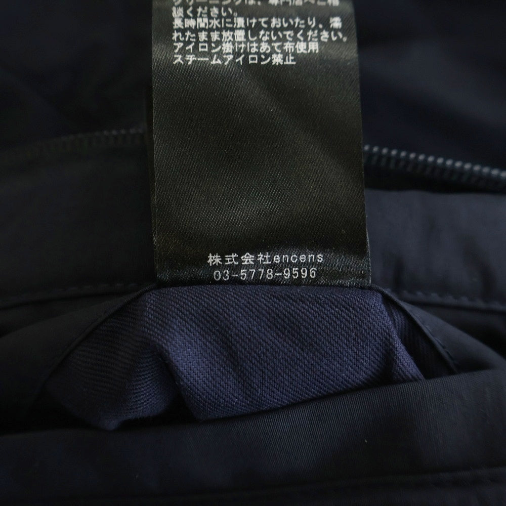 Stein(シュタイン) ×UMBRO POPLIN PADDED JACKET アンブロ フロントロゴ刺繍 ナイロンジャケット ネイビー ST.1340