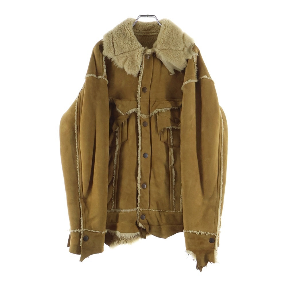 GOOD KARMA DEVELOPMENT(グッドカルマ ディベロップメント) LUKE MOUTON TRUCKER JACKET ムートン トラッカー ジャケット ベージュ