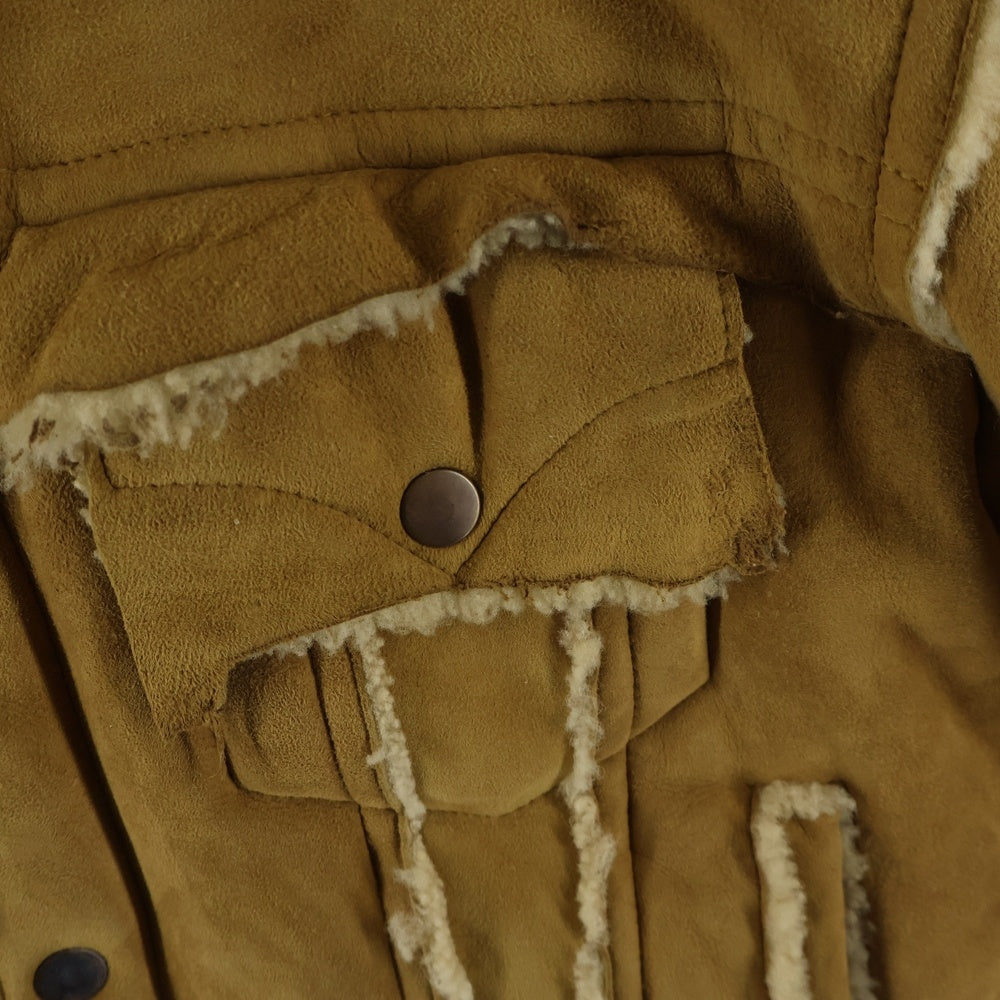 GOOD KARMA DEVELOPMENT(グッドカルマ ディベロップメント) LUKE MOUTON TRUCKER JACKET ムートン トラッカー ジャケット ベージュ
