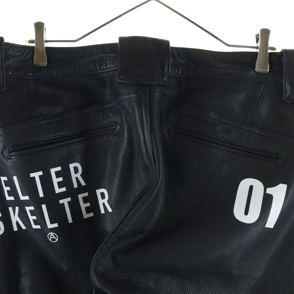 NO BRAND(ノーブランド) Riding Equipment Research RER-104 ライディングリサーチクイップメント レザー パンツ ブラック