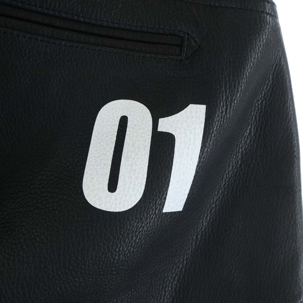 NO BRAND(ノーブランド) Riding Equipment Research RER-104 ライディングリサーチクイップメント レザー パンツ ブラック