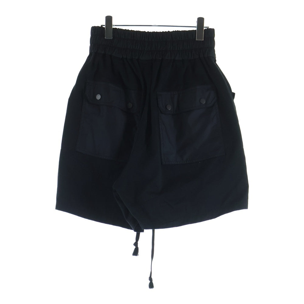 cvtvlist(カタリスト) CARGO SHORTS カーゴショーツ アンダークロス ロゴ刺繍 ブラック 2301040403