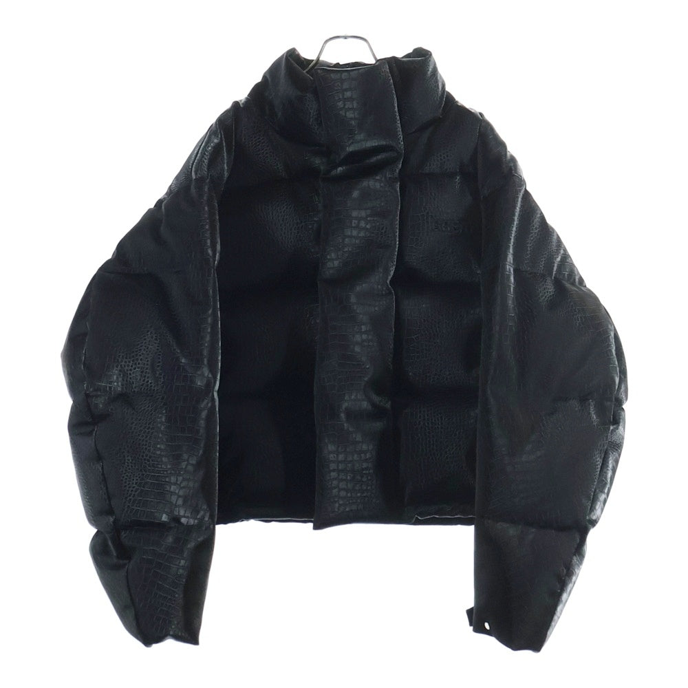 BREATH(ブレス) 24AW 型押しフェイクレザーダウンジャケット ブラック BR24AW-00009
