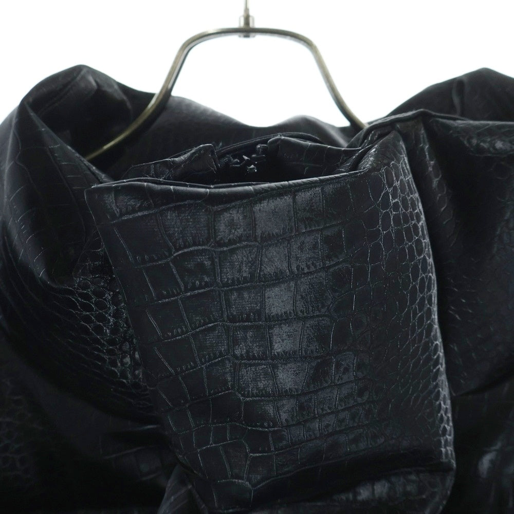 BREATH(ブレス) 24AW 型押しフェイクレザーダウンジャケット ブラック BR24AW-00009