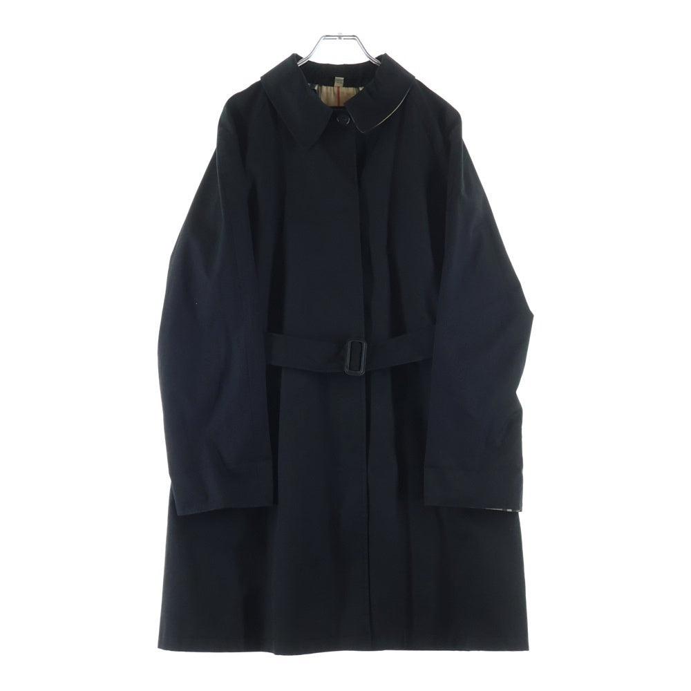 BURBERRY LONDON(バーバリーロンドン) 裏地チェック コットン トレンチコート ブラック SW1Y 4BL