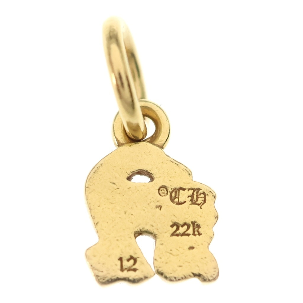 CHROME HEARTS(クロムハーツ) 22K STACK ALPHABET N アルファベットスタックチャーム イニシャル ネックレストップ ゴールド