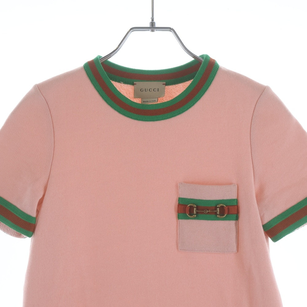 GUCCI(グッチ) ホースビット コットン ワンピース ピンク 718772 XJE3J キッズ レディース