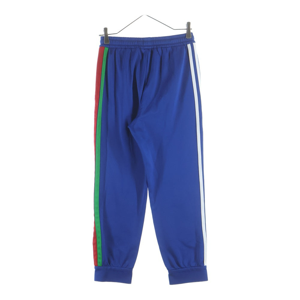 GUCCI(グッチ) ×ADIDAS Jersey Jogging Pants ジャージ ジョギングパンツ ロゴ刺繍 トラックパンツ ブルー 705760 XJEGU
