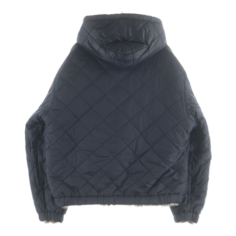 SUPREME(シュプリーム) 20AW Faux Fur Reversible Hooded Jacket バックロゴ リバーシブル ファージャケット ベージュ/ブラック