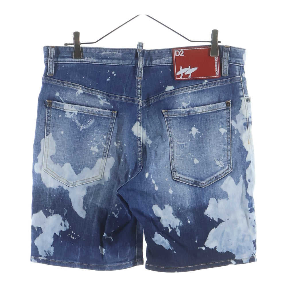 DSQUARED2(ディースクエアード) Light Surfer Wash ライトサーファーウォッシュ デニムハーフパンツ インディゴ S71MU0711 S30342