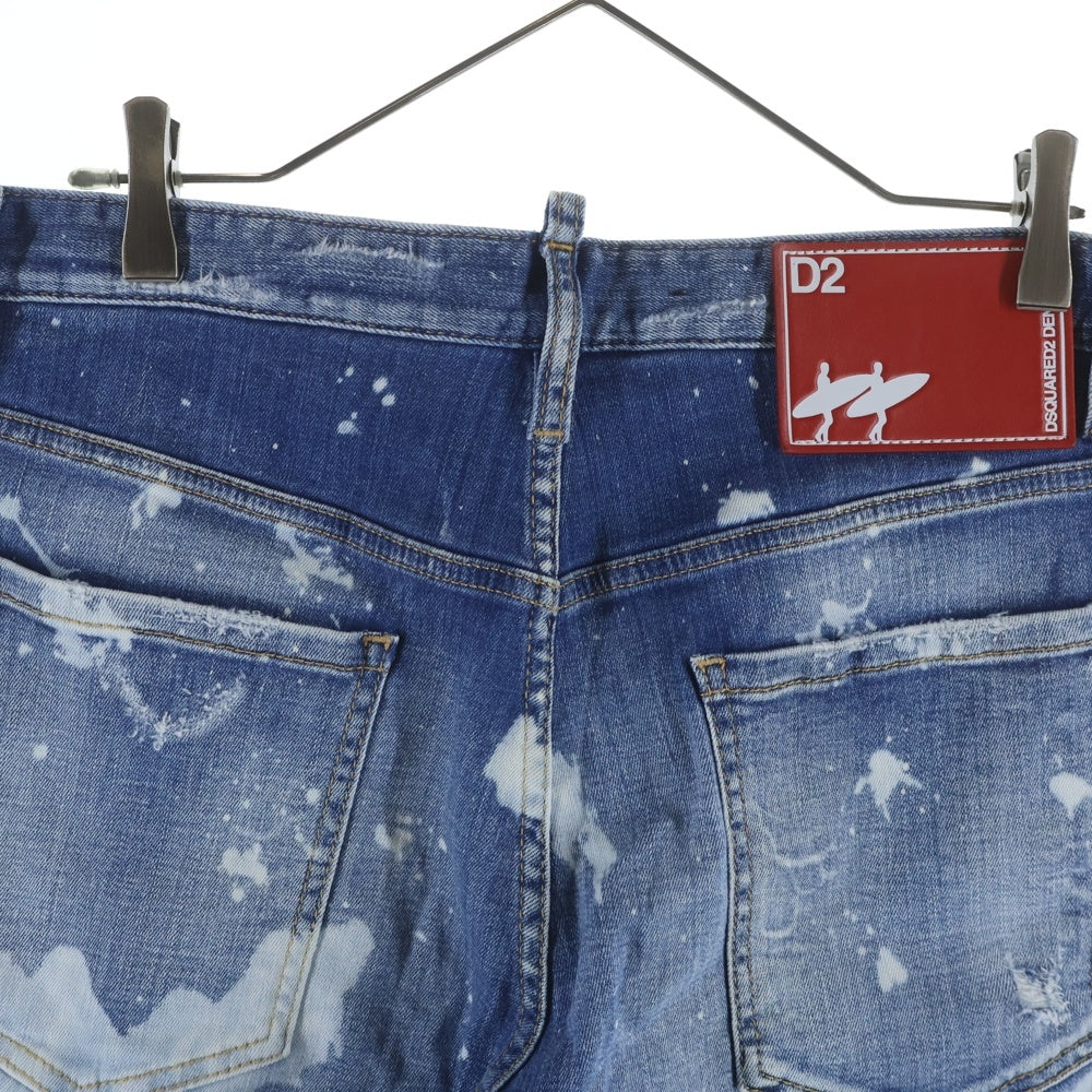 DSQUARED2(ディースクエアード) Light Surfer Wash ライトサーファーウォッシュ デニムハーフパンツ インディゴ S71MU0711 S30342