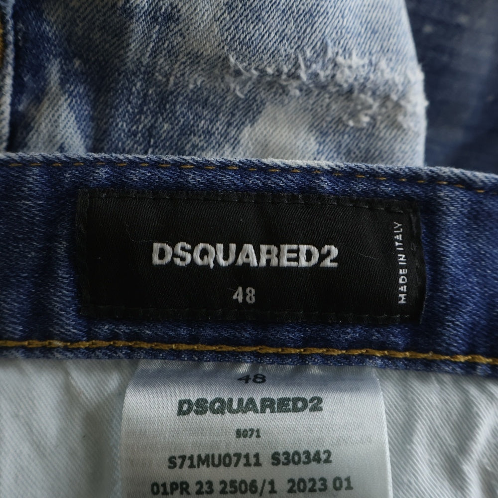 DSQUARED2(ディースクエアード) Light Surfer Wash ライトサーファーウォッシュ デニムハーフパンツ インディゴ S71MU0711 S30342