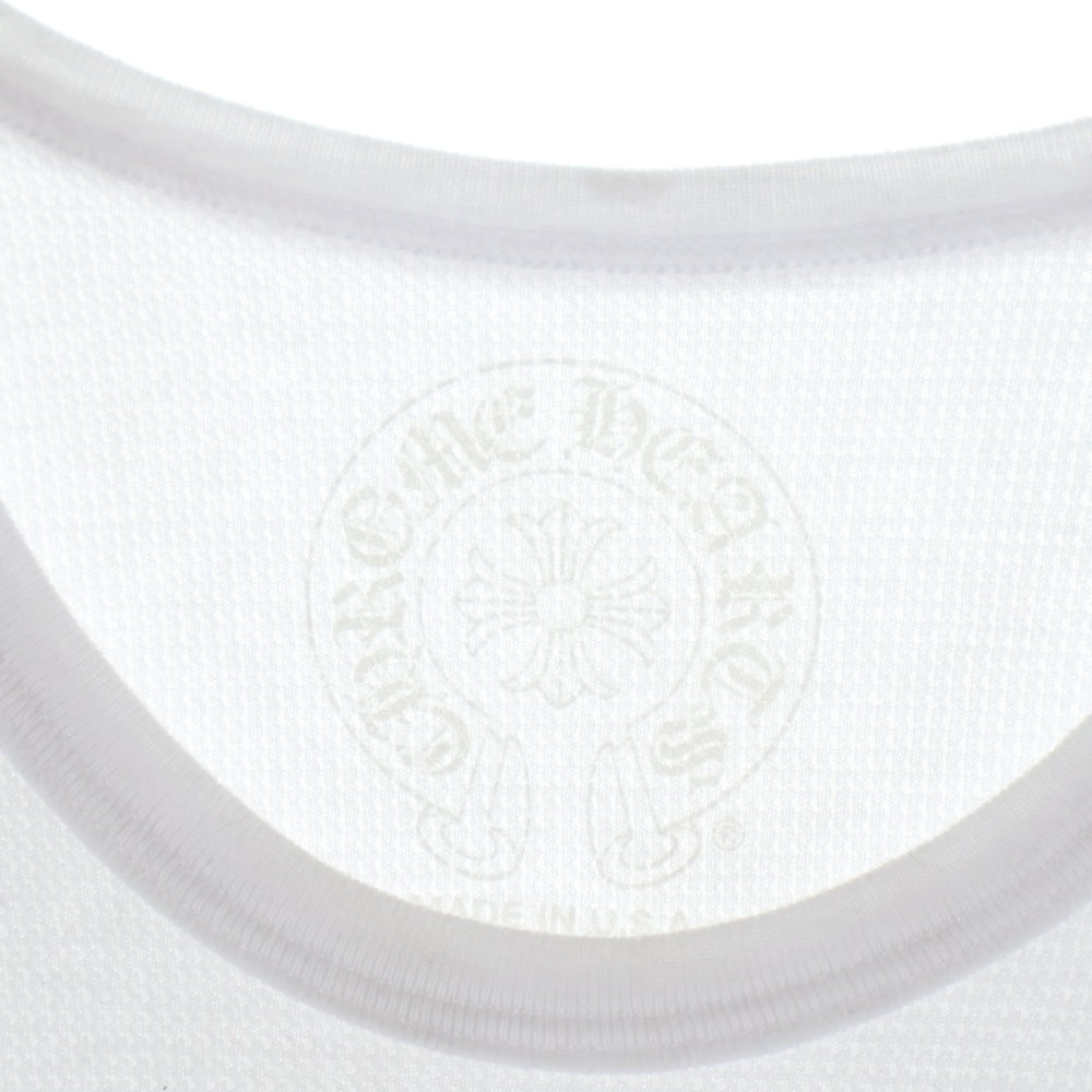 CHROME HEARTS(クロムハーツ) THERMAL L/S サーマル アームロゴ スクロールラベルプリント ロングスリーブカットソー クルーネック長袖カットソー ホワイト