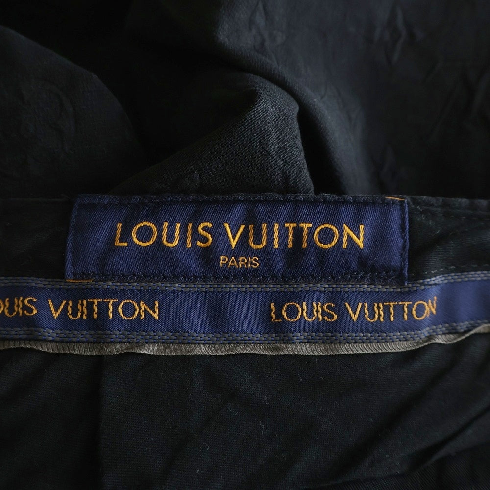 LOUIS VUITTON(ルイヴィトン) モノグラムエンボス 総柄 スラックスパンツ ブラック RM211Q ZDC HKP42W