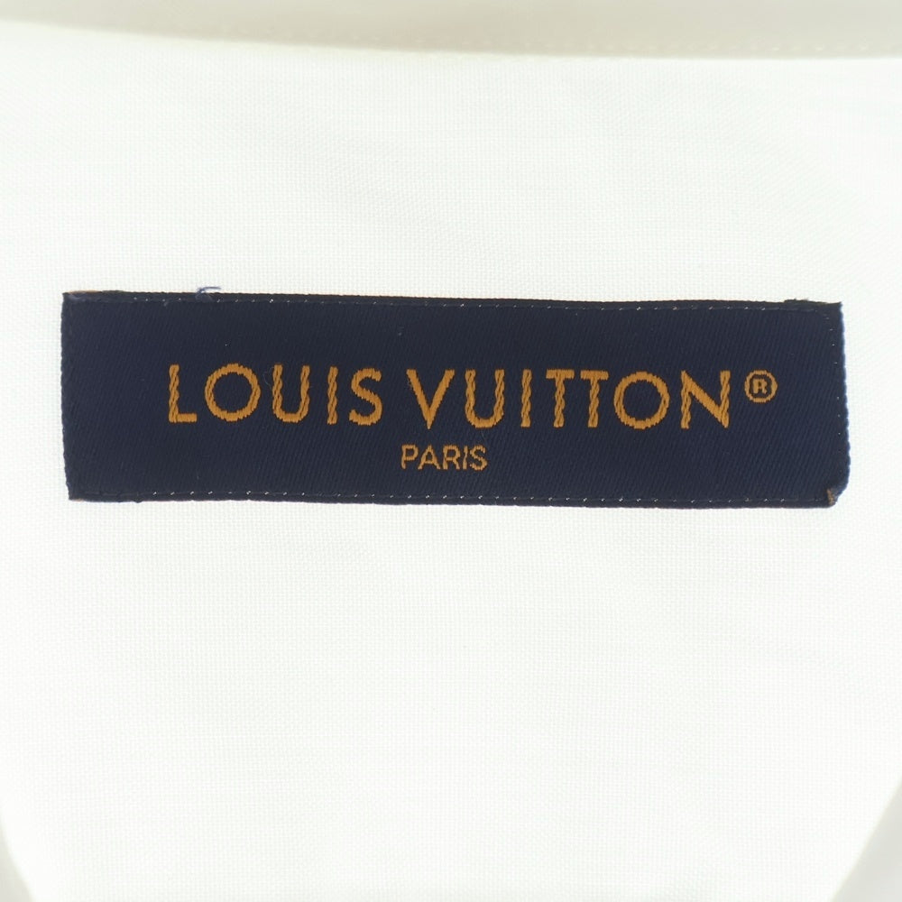 LOUIS VUITTON(ルイヴィトン) LVロゴ刺繍 ボタン長袖シャツ ホワイト RM242MM JXU HRS34W