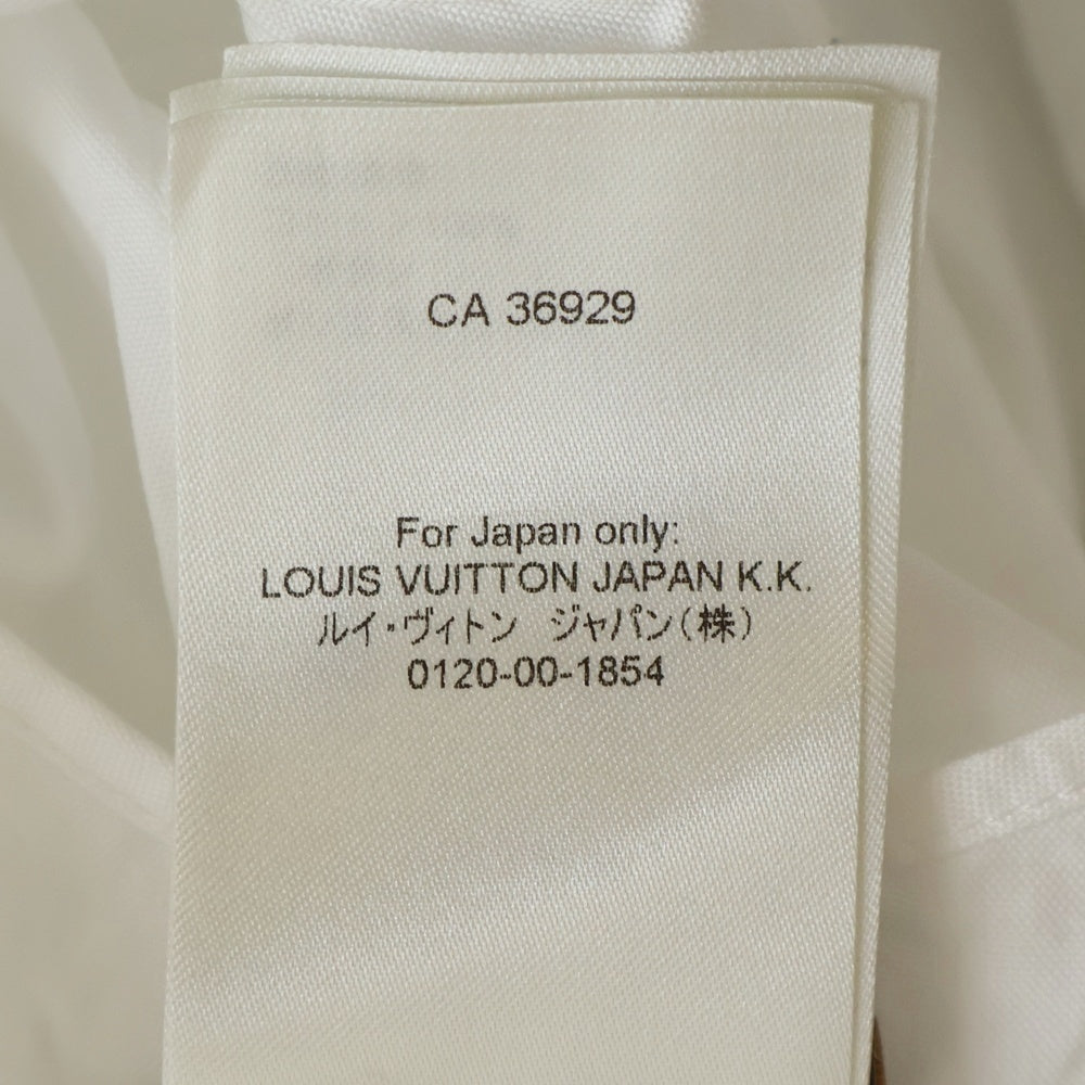LOUIS VUITTON(ルイヴィトン) LVロゴ刺繍 ボタン長袖シャツ ホワイト RM242MM JXU HRS34W