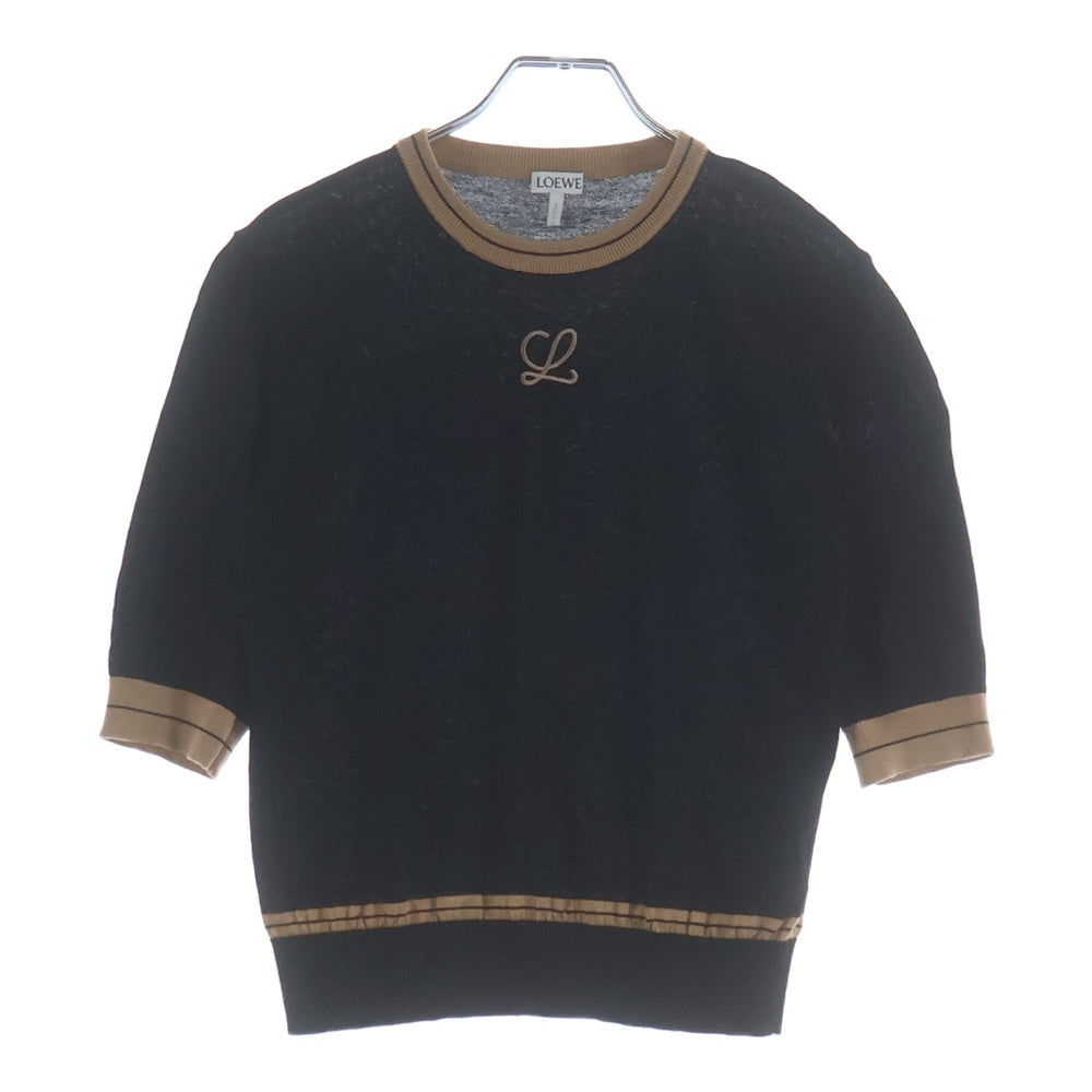 LOEWE(ロエベ) 21AW アンサンブル クロップドカーディガン クールネックニット ブラック S359Y14K17