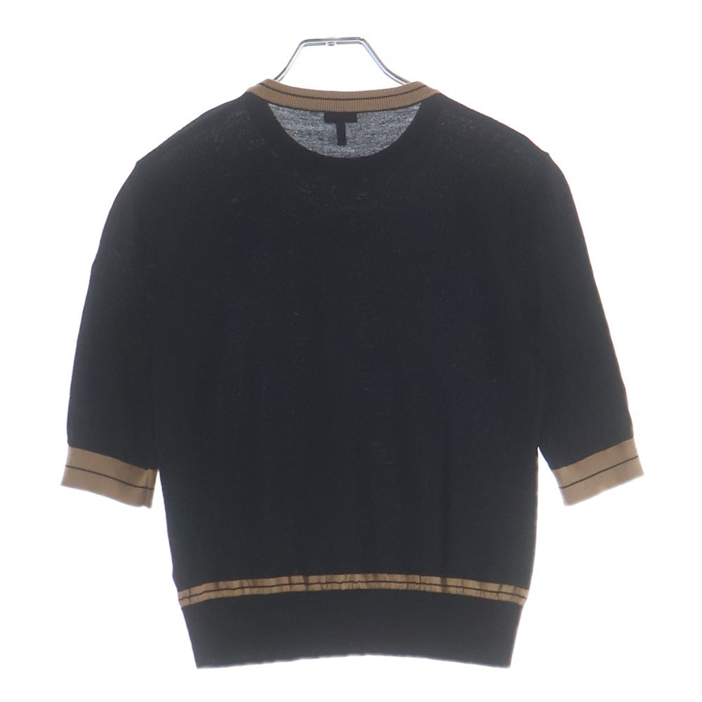 LOEWE(ロエベ) 21AW アンサンブル クロップドカーディガン クールネックニット ブラック S359Y14K17