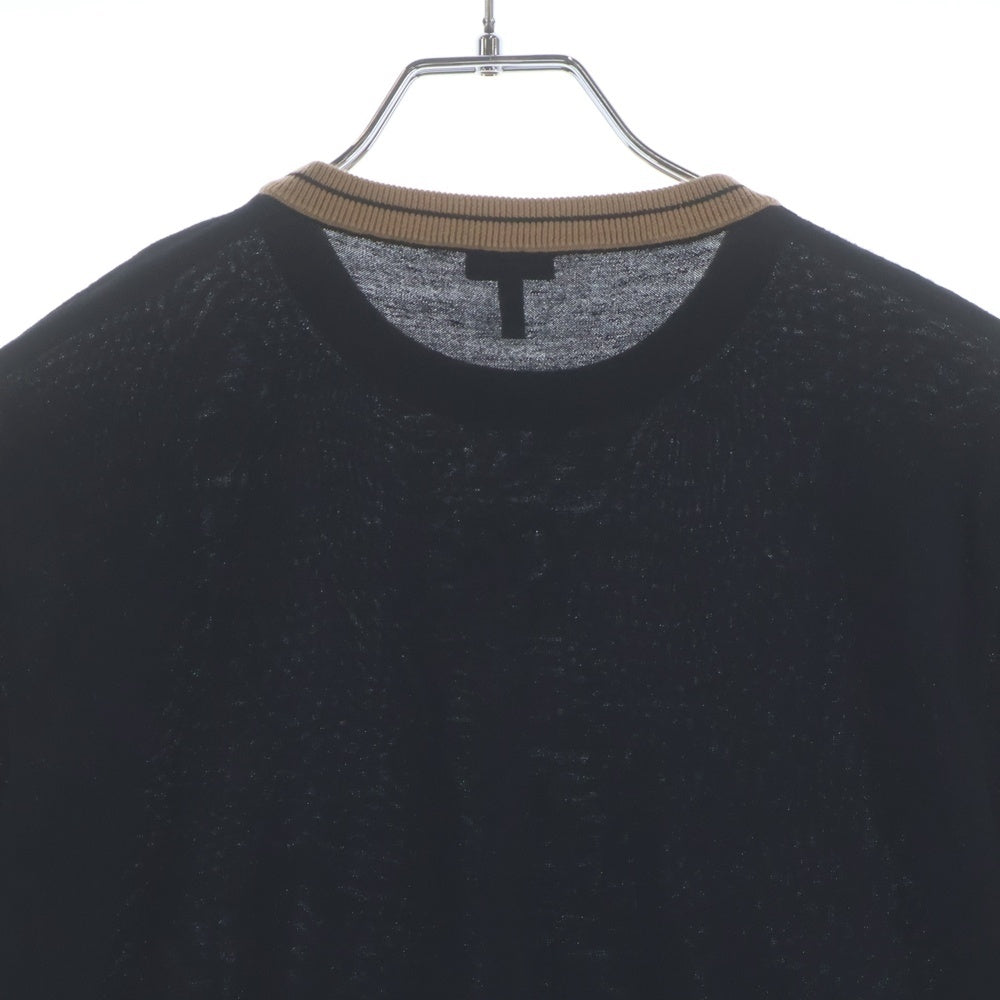 LOEWE(ロエベ) 21AW アンサンブル クロップドカーディガン クールネックニット ブラック S359Y14K17