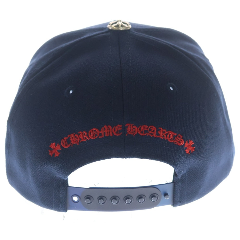 CHROME HEARTS(クロムハーツ) CH HAT CH刺繍 スナップバックベースボールキャップ ネイビー