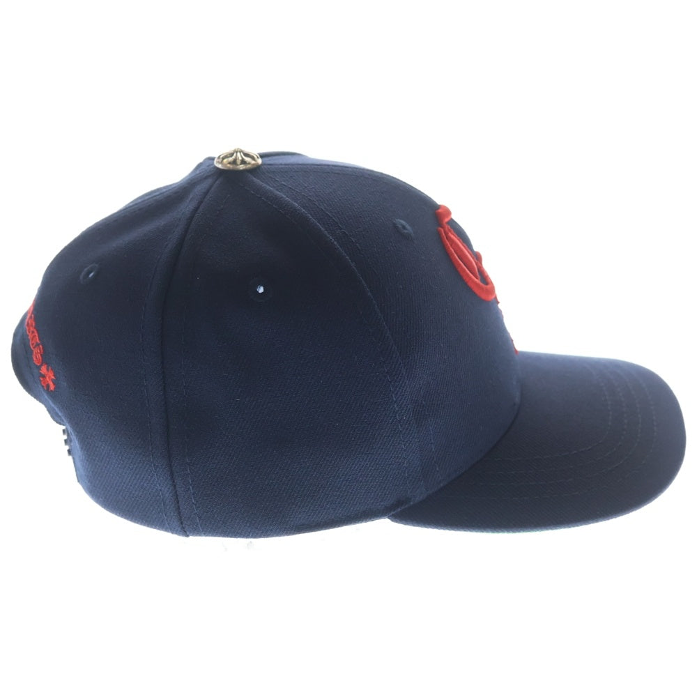 CHROME HEARTS(クロムハーツ) CH HAT CH刺繍 スナップバックベースボールキャップ ネイビー