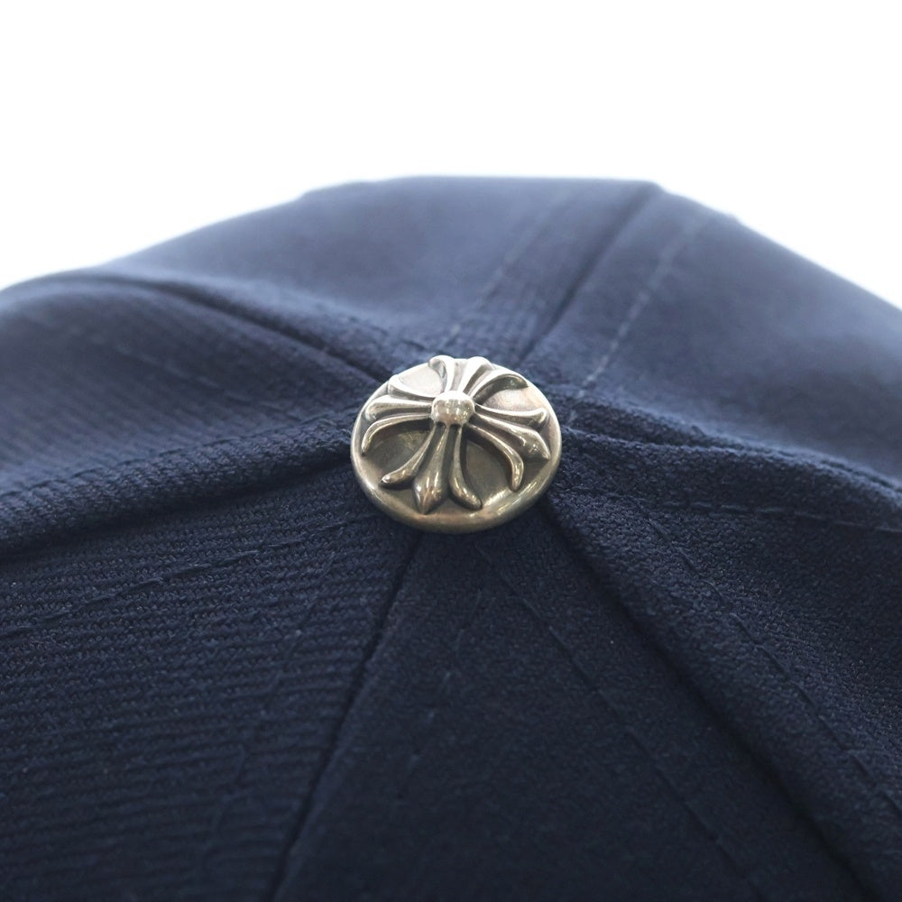 CHROME HEARTS(クロムハーツ) CH HAT CH刺繍 スナップバックベースボールキャップ ネイビー