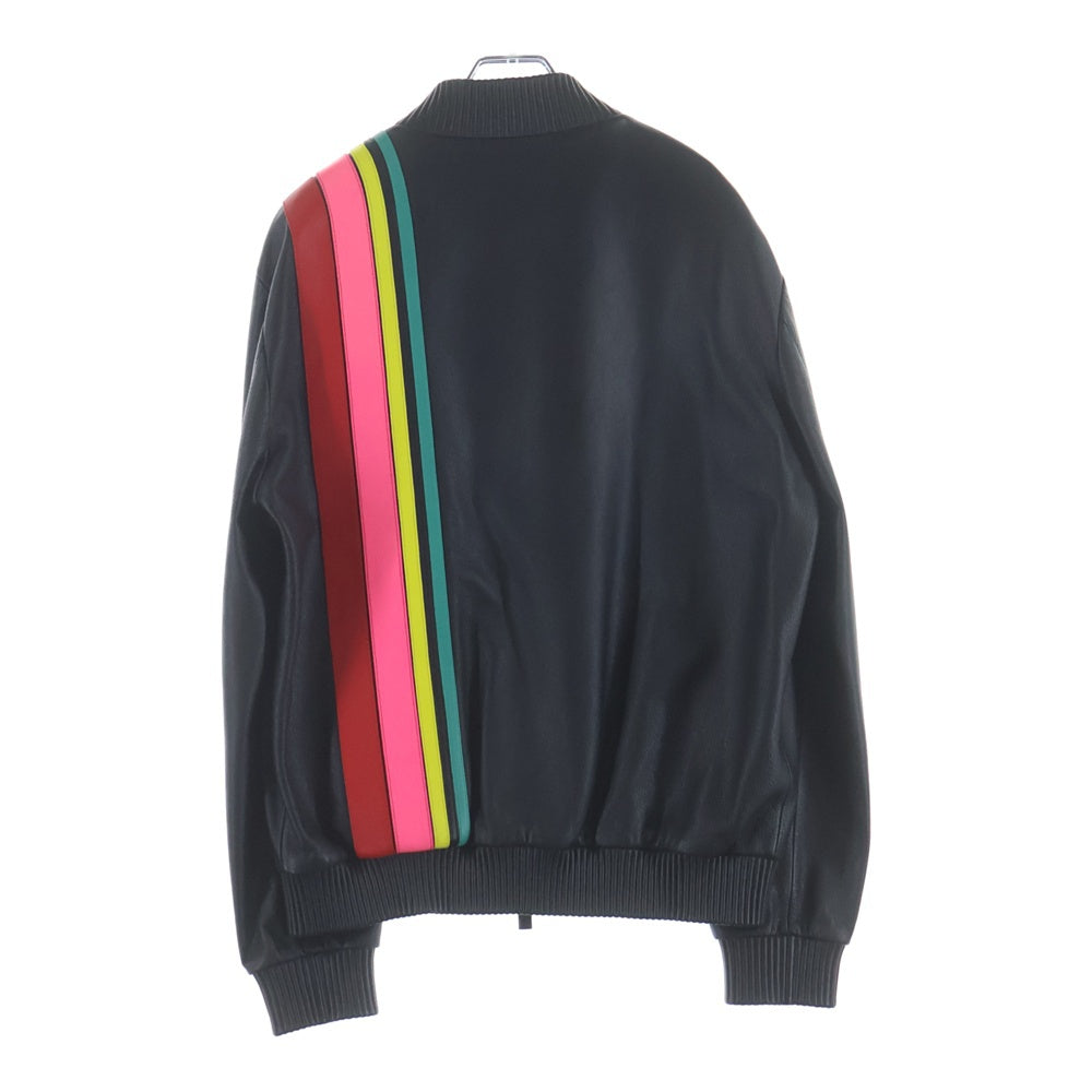 FENDI(フェンディ) 19AW FENDI ROMA AMOR WAVE LOGO BOMBER レザー ボンバージャケット マルチカラー 12CPF-19-84