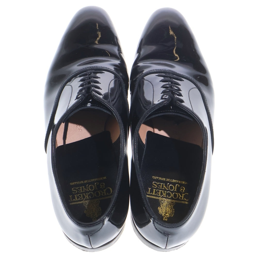 Crockett&Jones(クロケットアンドジョーンズ) CHEAM エナメル レースアップ ドレスシューズ ブラック 25599