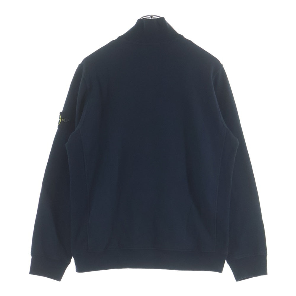 STONE ISLAND(ストーンアイランド) Half-zip sweatshirt ハーフジップスウェットトレーナー ロゴワッペン ネイビー K2S156100068S0A20