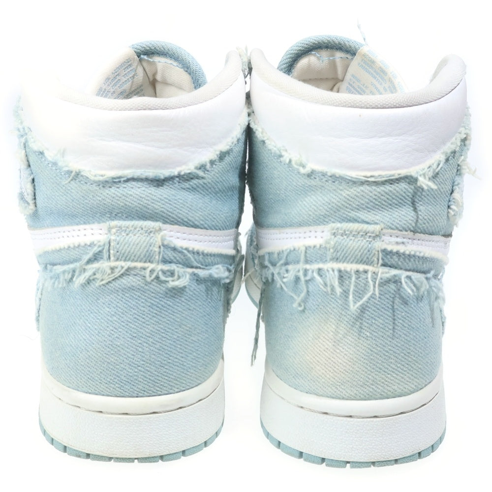 NIKE(ナイキ) AIR JORDAN 1 ウィメンズ エアジョーダン1 OG デニム ハイカットスニーカー ホワイト/ブルー US8/25cm DM9036-104 レディース