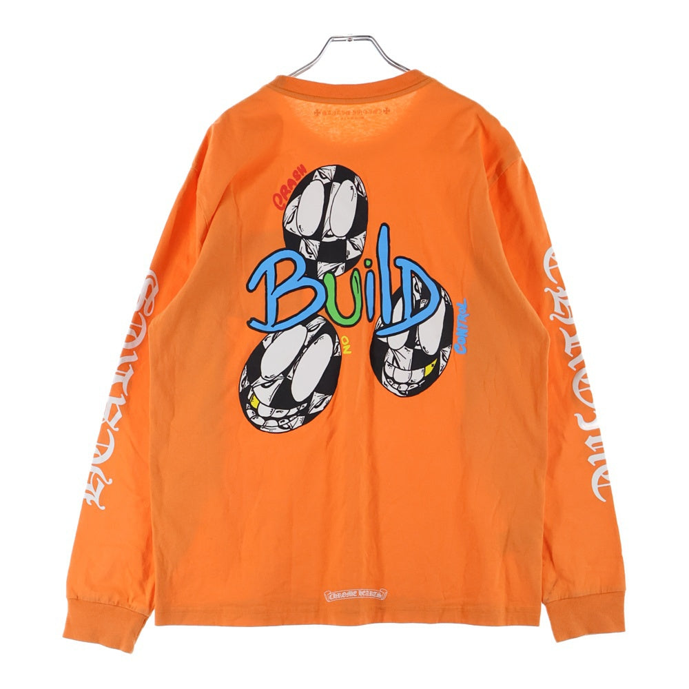 CHROME HEARTS(クロムハーツ) 21SS ×MATTY BOY PPO LINK BUILD L/S Tee マッティーボーイ プリントロゴ長袖Tシャツ オレンジ