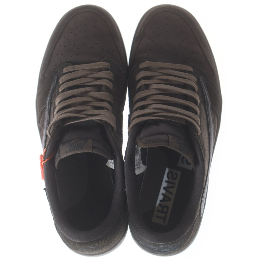 NIKE(ナイキ) ×TRAVIS SCOTT AIR JORDAN 1 LOW OG SP VELVET BROWN DM7866-202 トラヴィススコット エアジョーダン1 ベルベットブラウン ローカットスニーカー US10.5/28.5cm