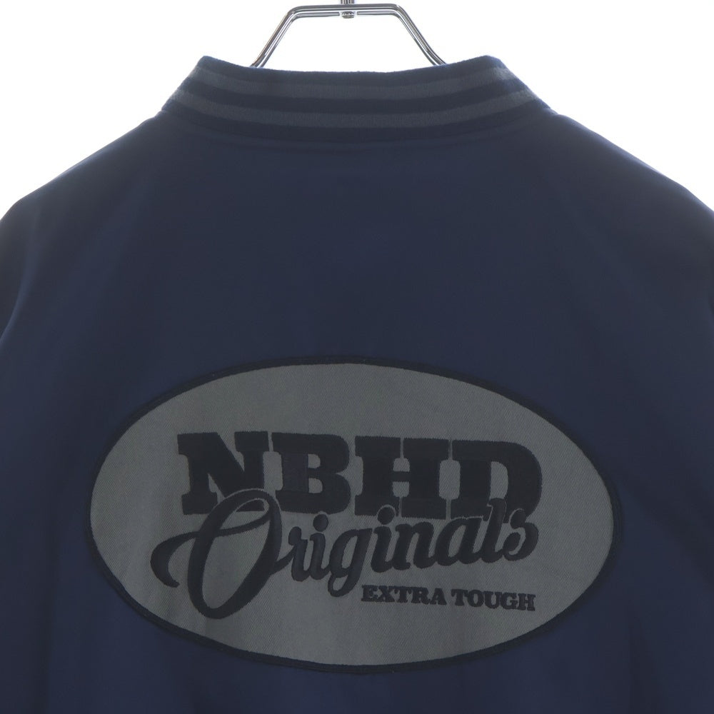 NEIGHBORHOOD(ネイバーフッド) 23AW ベースボールジャケット ナイロンジャケット ブルゾン ネイビー 232TSNH-JKM02