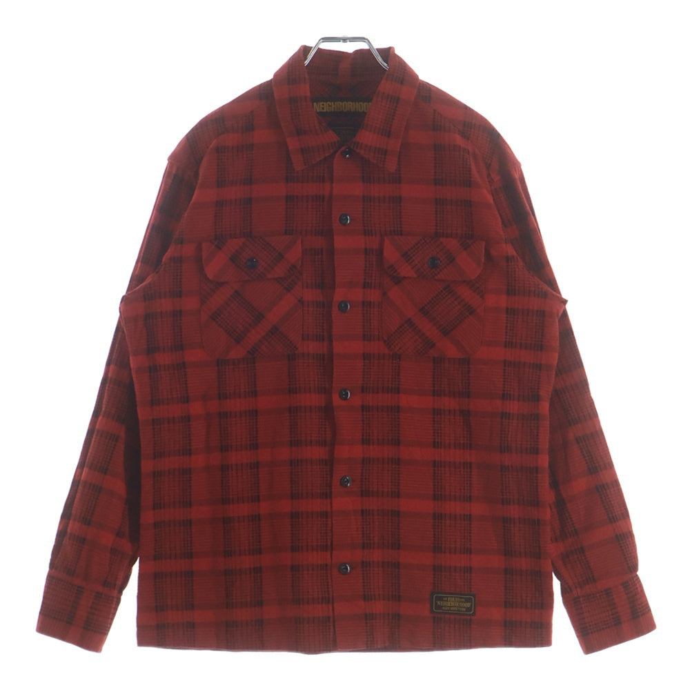 NEIGHBORHOOD(ネイバーフッド) 19SS B&C/C-SHIRT チェック柄 長袖シャツ レッド 191TSNH-SHM09