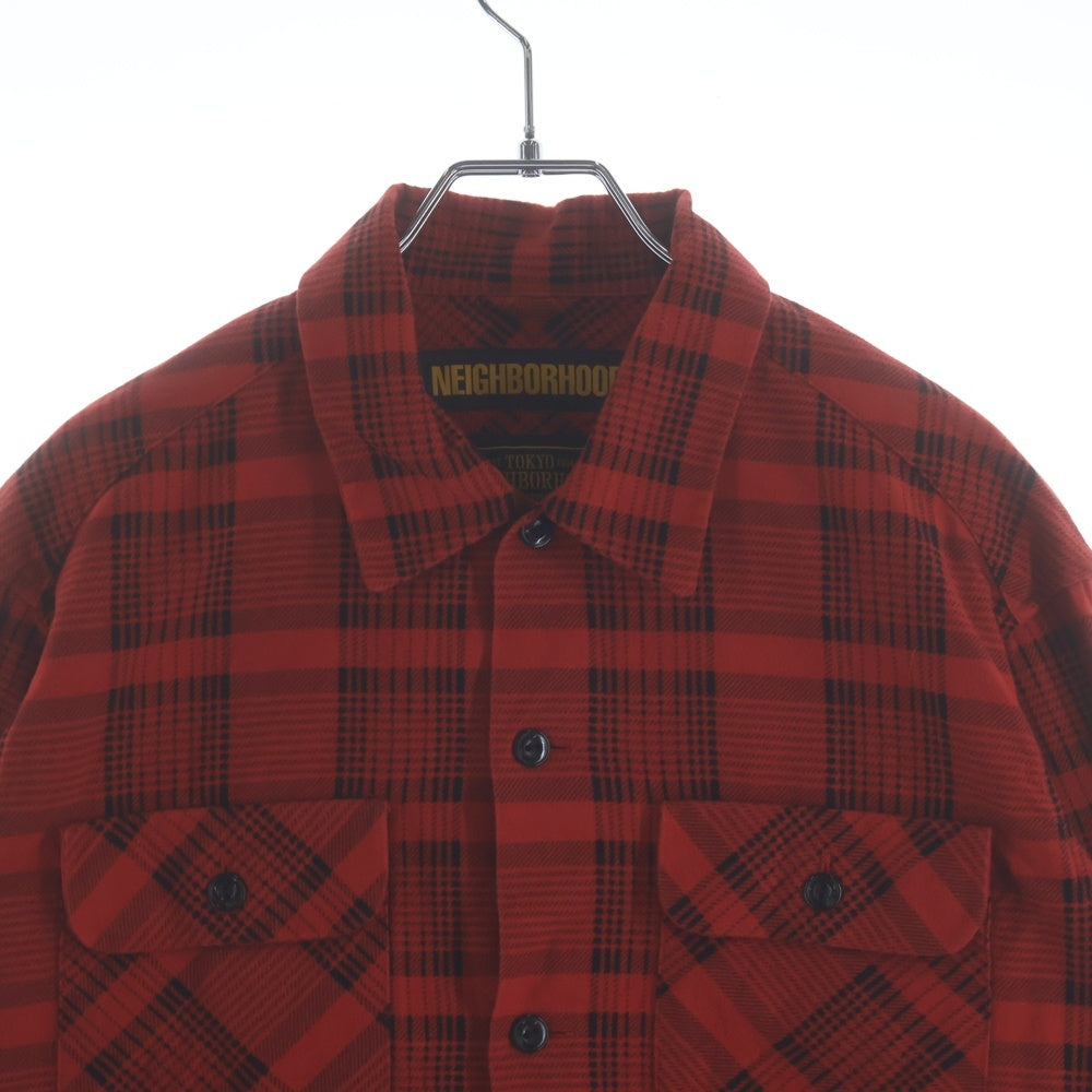 NEIGHBORHOOD(ネイバーフッド) 19SS B&C/C-SHIRT チェック柄 長袖シャツ レッド 191TSNH-SHM09