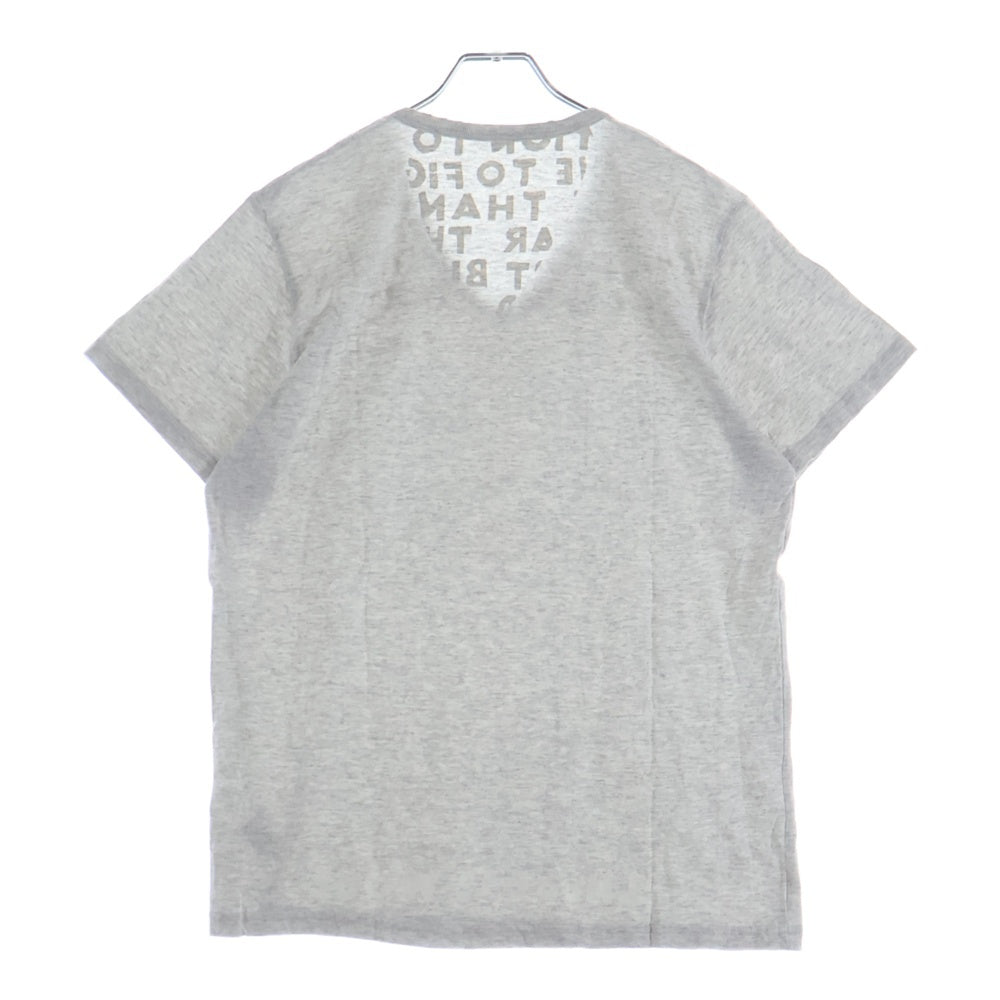 Maison Martin Margiela(メゾンマルタンマルジェラ) 08SS ここのえ期 エイズT 半袖 クルーネック Tシャツ カットソー グレー GC099